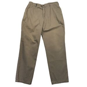 Cabelas Casuals Chino Straight Leg Pants Mens 35 x 32 Brown Outdoor Hiking